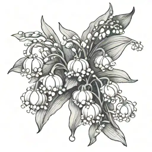 Lily Of The Valley And Hawthorne Flower