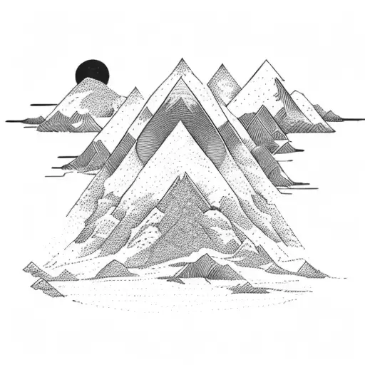 Mountain With Dome And Trees