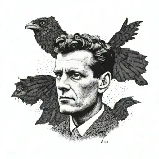 Fine Dotwork Ludwig Wittgenstein Portrait