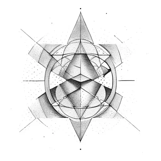 Geometrical Lines Aquarius Arrow