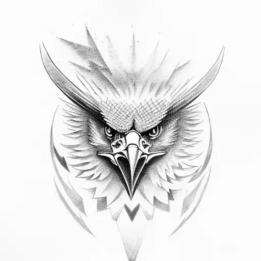 Heat Of An Eagle Who Looks Very Very Angry And Going To Attack His Oppenent