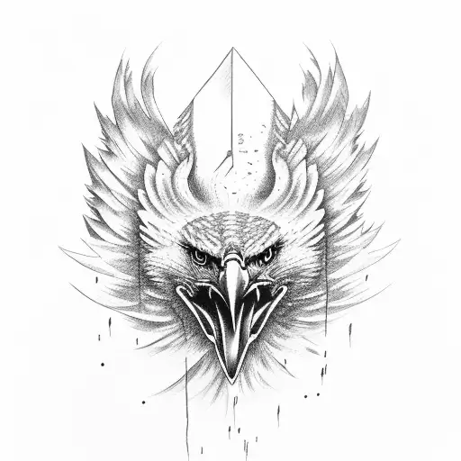 Heat Of An Eagle Who Looks Very Angry And Going To Attack His Oppenent