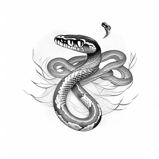 Snake With Quote Vertical