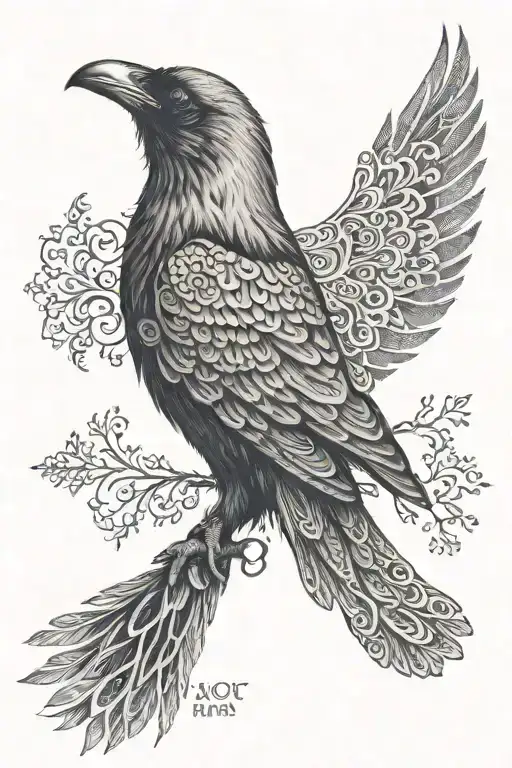 Nordic Raven And Valykire