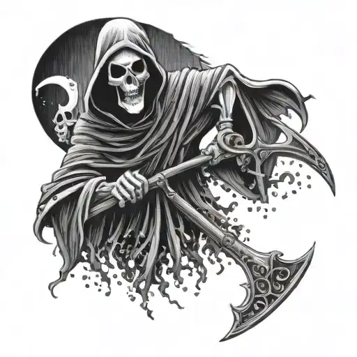 Grim Reaper With Scythe