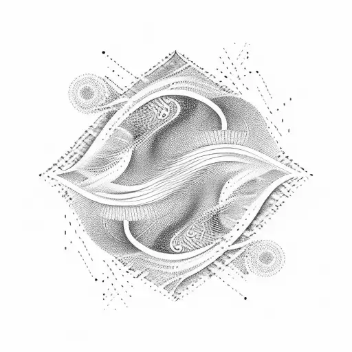 An Abstract Representation Of A Software Engineer's Code Transformed Into Waves And Water Patterns
