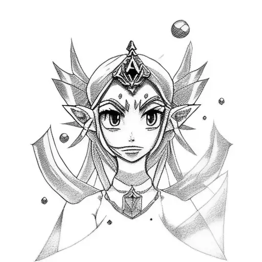 Mario Bross And Princess Zelda