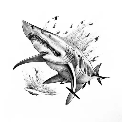 Shark With Lightening