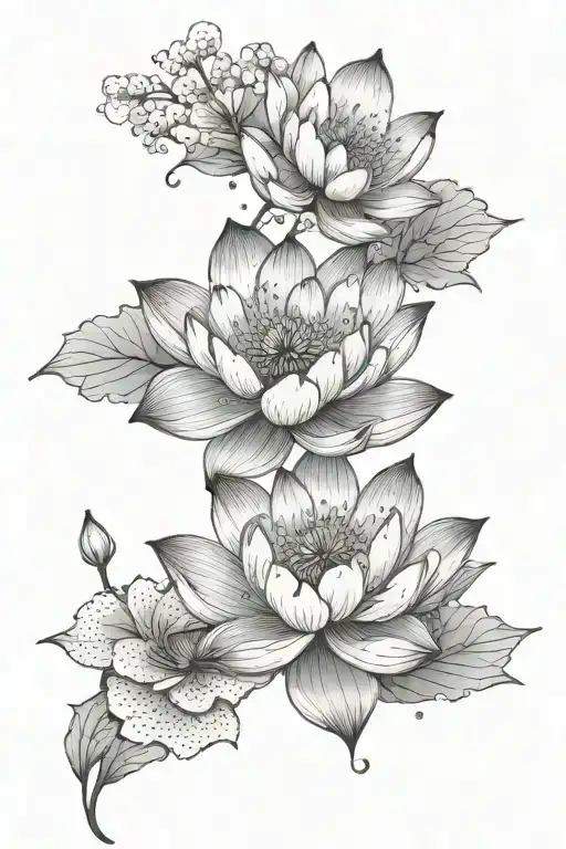 Lotus Flower Cherry Blossom
