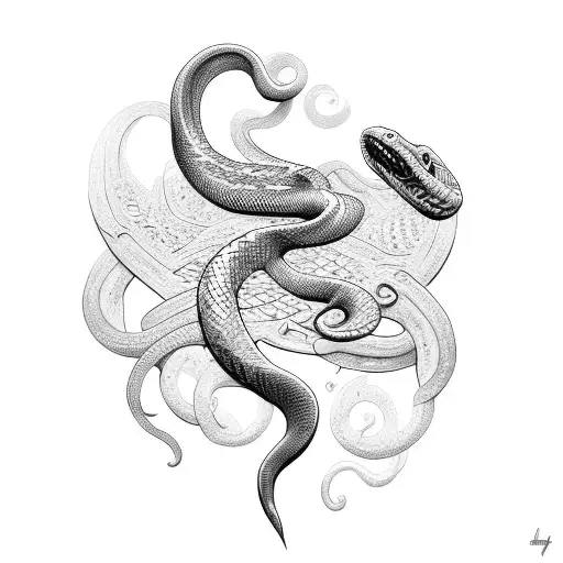 Snake With Diamond
