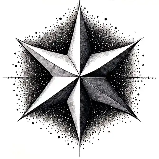 Star Ways On Right Upper Shoulder And Arm