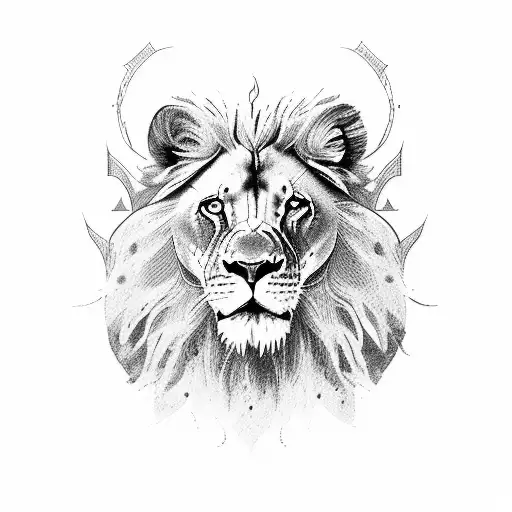 A Legendary Creature With The Body Of A Lion And The Head Of A Lion And The Ears Of A Horse