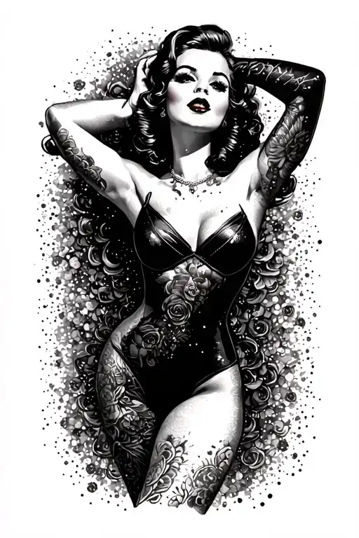 Pin-up Girl Standing Proudly