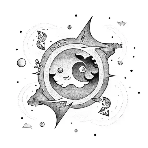 Sky Sun Sea Moon And Stars