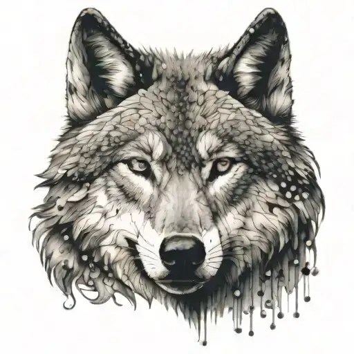 Wolf Face Tattoo