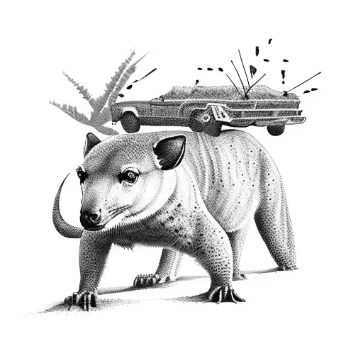 Combine A 4 Wheel Driving Vehicle With Australian Wildlife In A Beach Setting