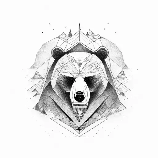 Bear Standing And Roaring