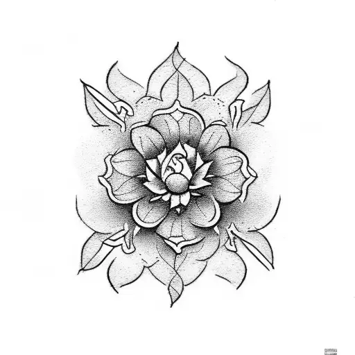 Stamp With Floral Details