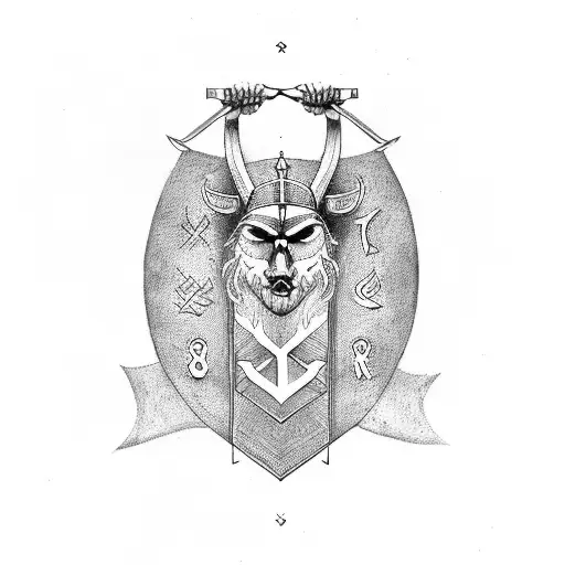 Germanic Pagan Warrior Runes