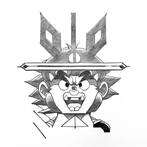 Goku And Mario And Link And Pikachu And Darth Vader Together