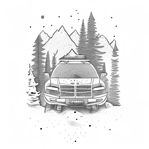 Mountain Bike Camping Cars Dog