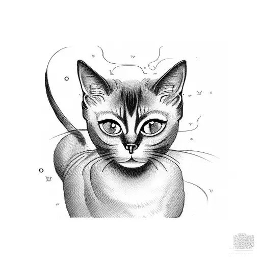 Siamese Cat Long With Piano