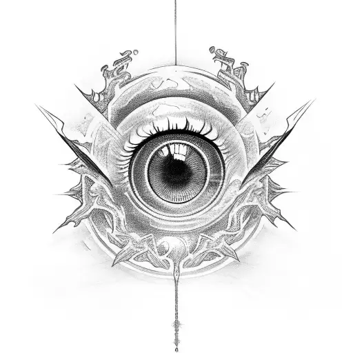 Heaven Eye With Light Above