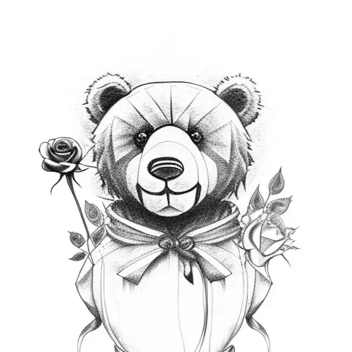Teddy Bear With A Rose