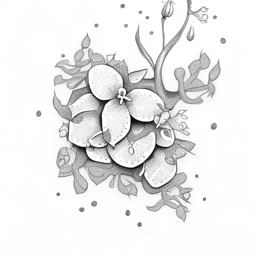 Vine With Flowers With Love Inside The Vine