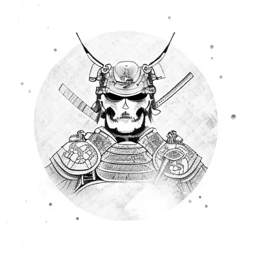 Samurai With Scull