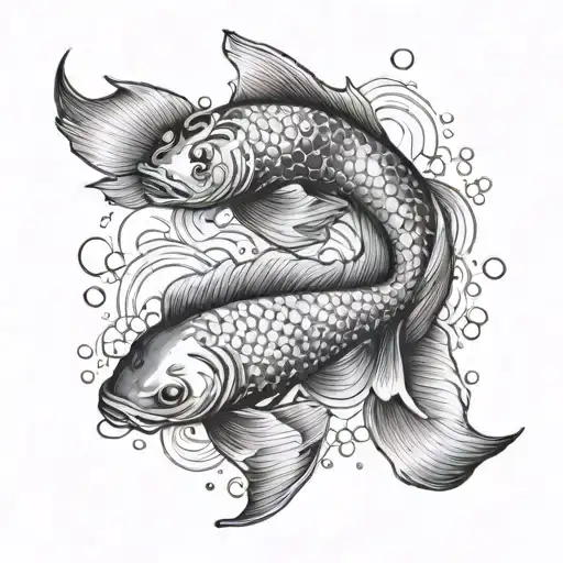 Yin Yang Koi Fish