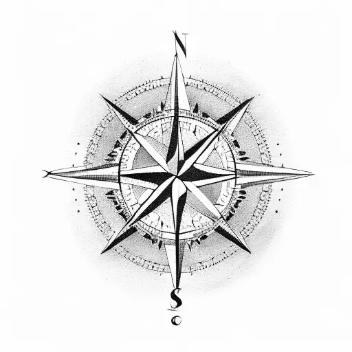 Compass Pointing To Moms Name