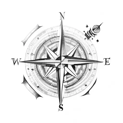 Compass Pointing To Death