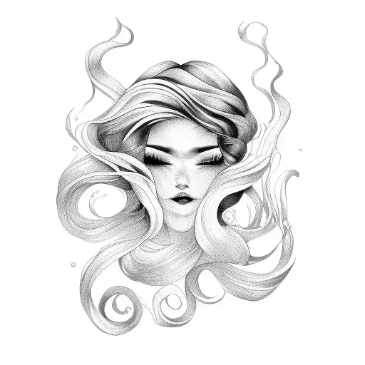 Sea Waves Beautiful Hairstyle