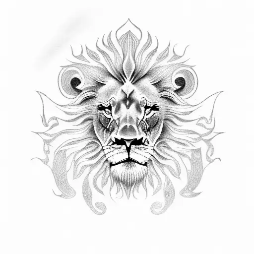 Small Finger Tattoo Lion Roaring