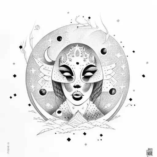 Moon Dancing With A Woman