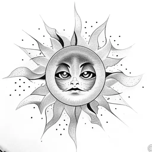 Minimalist Sun With Waves