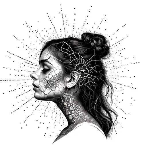 Woman In Her 20S Broken Inside Symbolizing