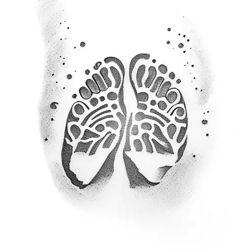 Footprint Of Son With Quote