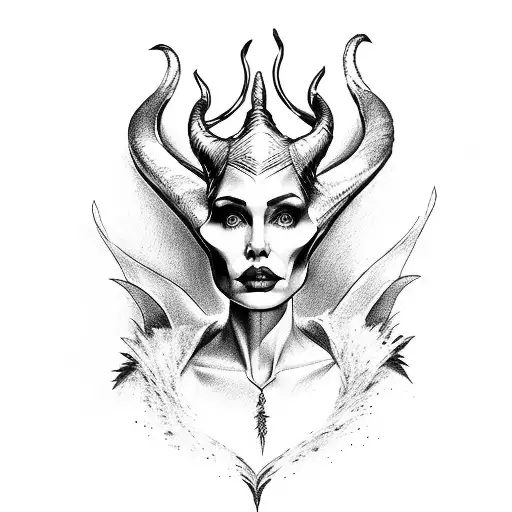 Maleficent And A Crow