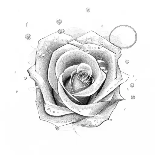 Letter M With A Rose