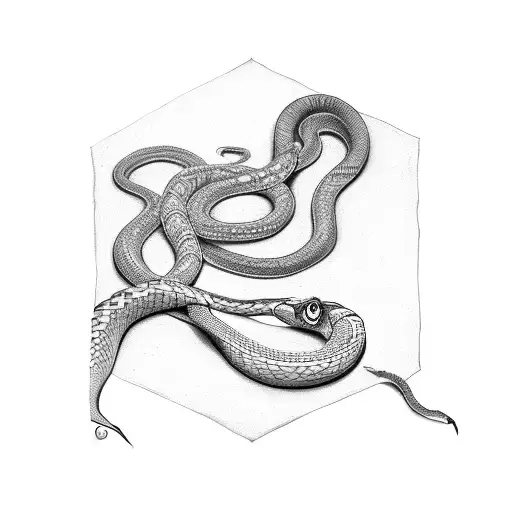 Draw Asclepius's Staff With A Snake