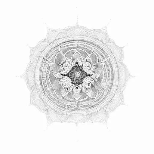 An Intricate Mandala Design Incorporating Various Bird Silhouettes