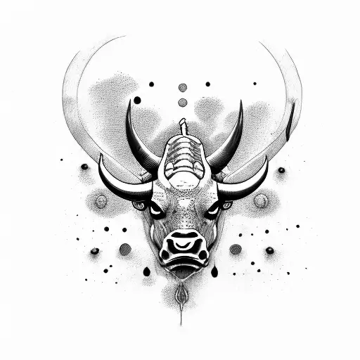 Bull With Fly And Dragon