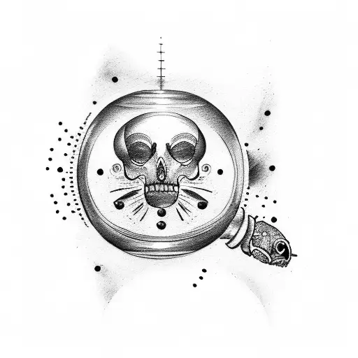 Hourglass With Memento Mori Text Tattoo