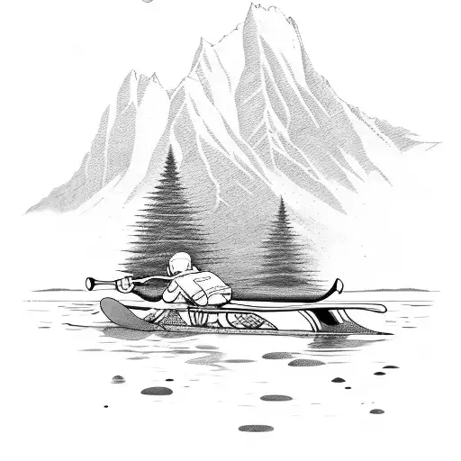 Stand-up Paddle On A Mountain River