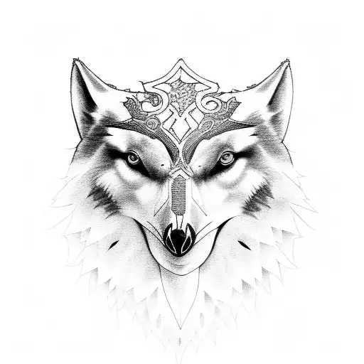 Ravens And Wolfs Black And White