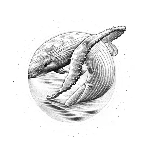 Two Whales Around A Circle