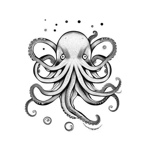 An Octopus Hugging A Star