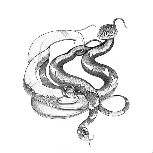 Snake Wrapping A Pole Saying Family Above All